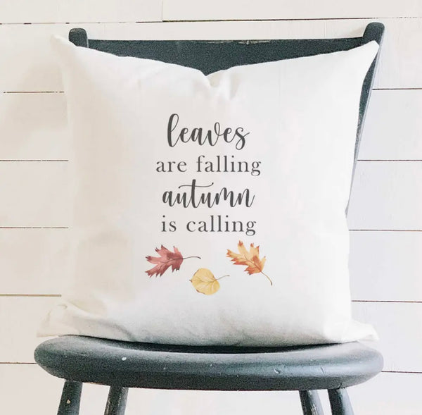 Leaves Are Falling Square Pillow