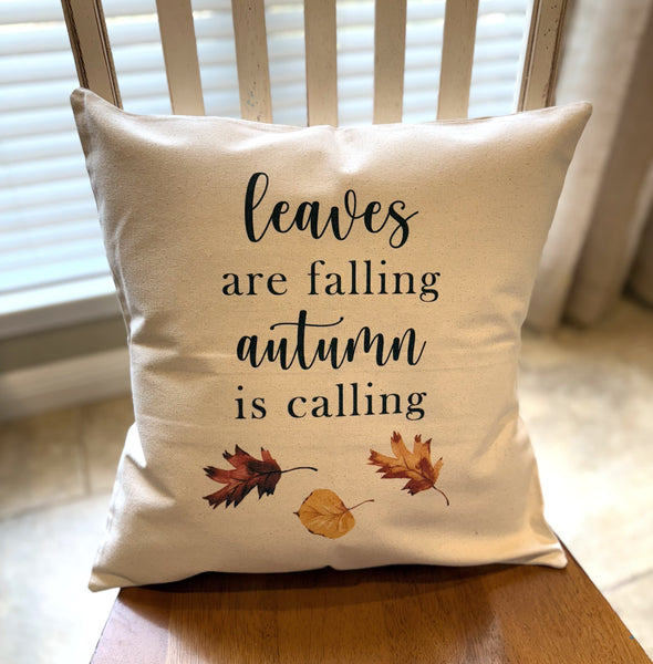 Leaves Are Falling Square Pillow