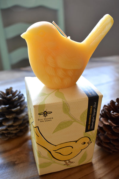 Song Bird Beeswax Candle