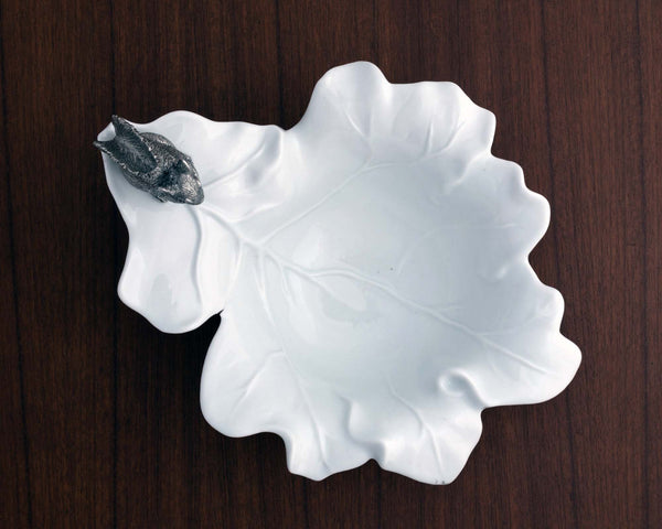 Leaf Bowl with Squirrel