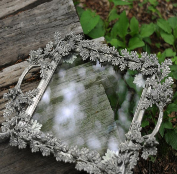 Oak Leaf Glass Tray